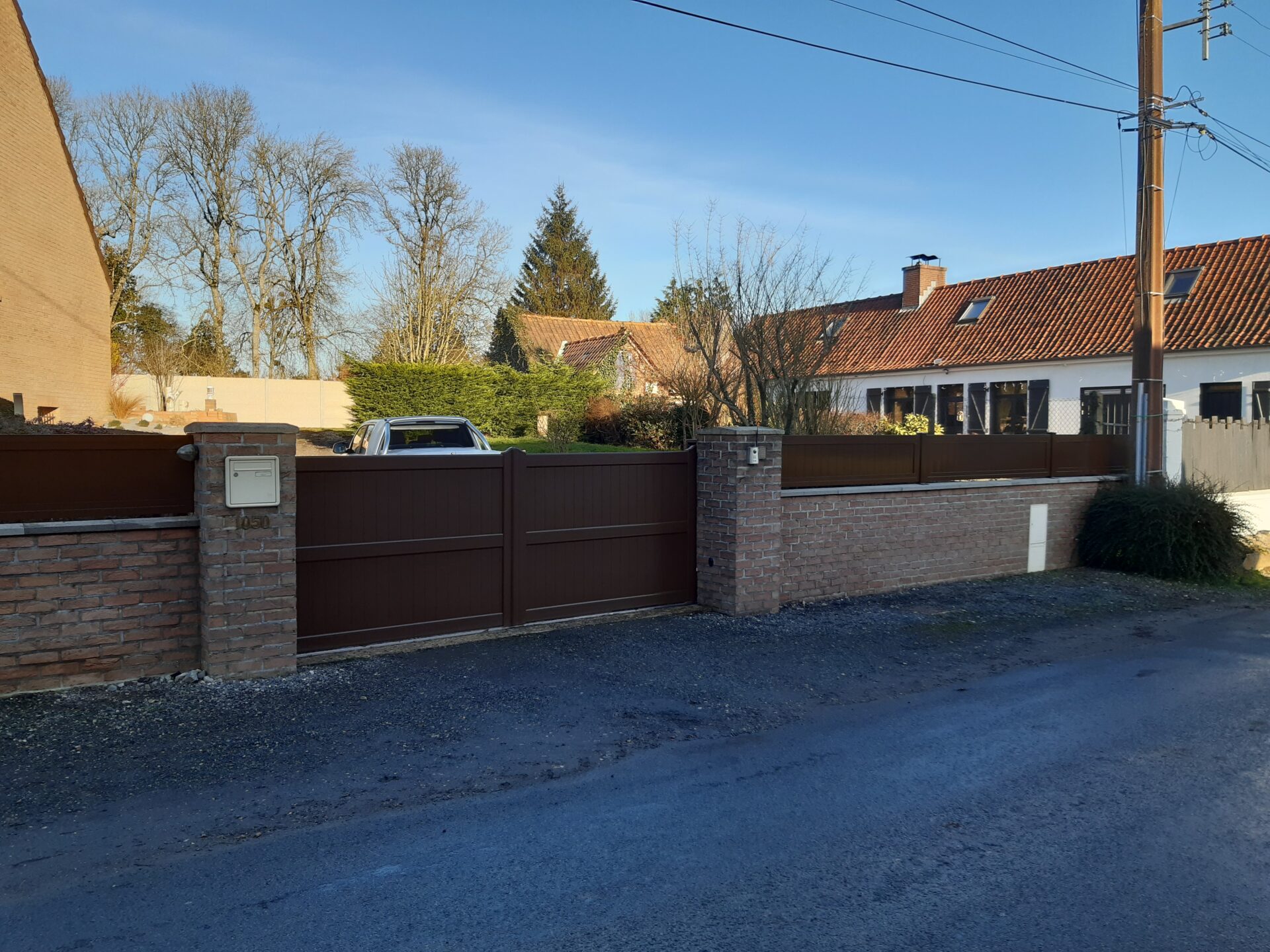 CAMPANULE 2 BATTANTS + CLOTURE SUR MURET