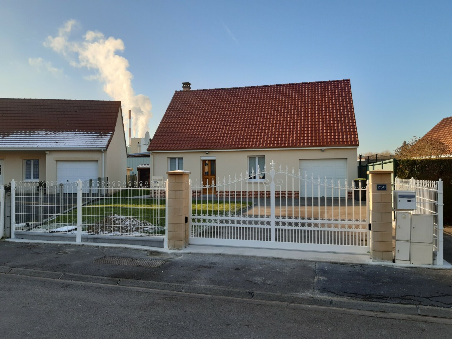 HORTENSIA  + CLOTURE DECOFOR RECTO - CHANTIER DECEMBRERE 22