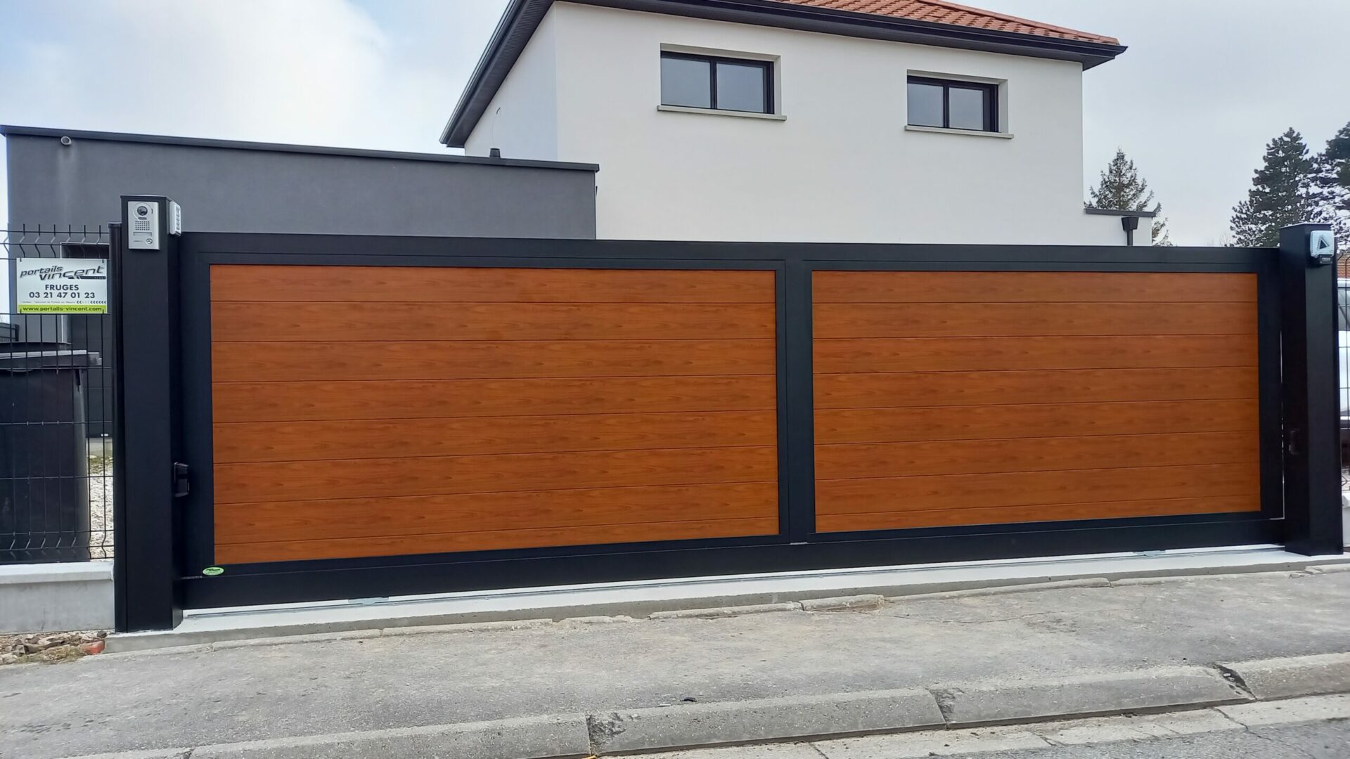 CAMPANULE COULISSANT- REMPLISSAGE LAME ALU TON BOIS TECK