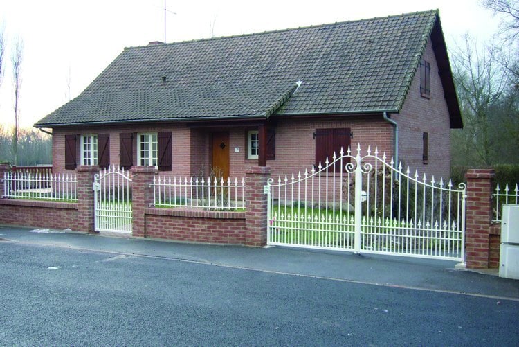 JACINTHE 2 BATTANTS - PORTILLON - GRILLES SUR MURET