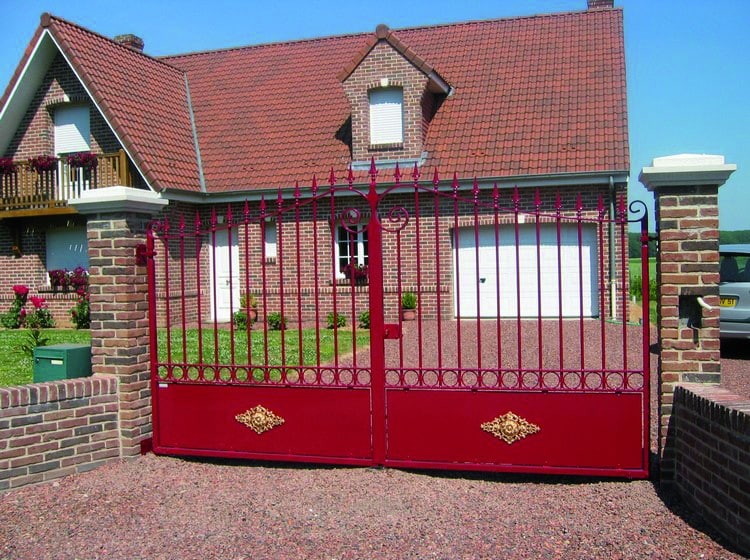 JONQUILLE 2 BATTANTS - SANS MANCHONS - ROSACE LOSANGE COLORIS GONDAR AN PLUS VALUE