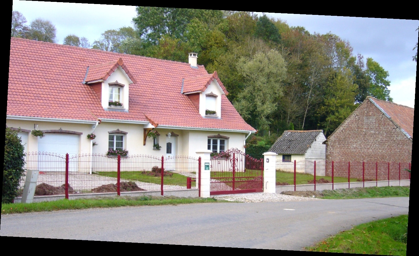 panneaux de grillage rigide decofor arco avec plaque béton sur le bas-2